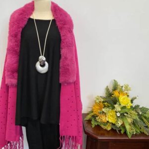 Poncho fucsia - imagine 1