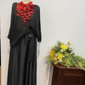 Bluză cu fir strălucitor negru - imagine 8