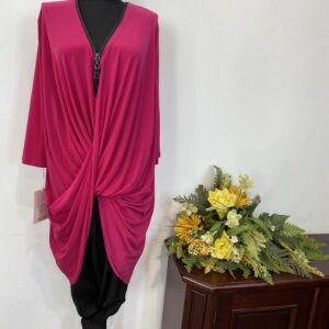 Bluza roz răsucita - imagine 2