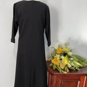 Rochie neagră jerse Irina - imagine 3