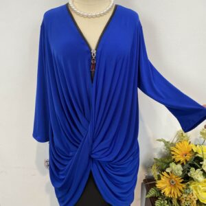Bluza albastră rasucita - imagine 2