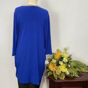 Bluza albastră rasucita - imagine 3