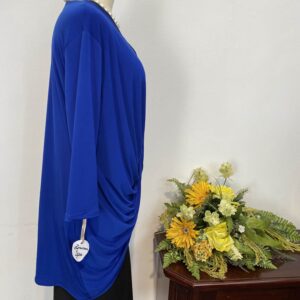 Bluza albastră rasucita - imagine 4