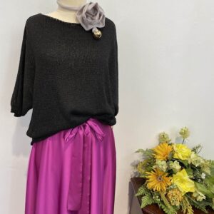 Bluză cu fir strălucitor negru - imagine 4