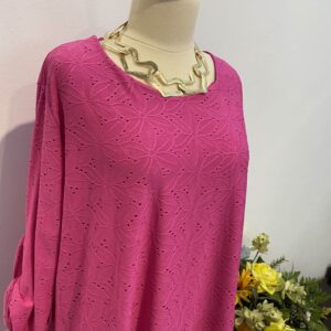 Bluza ciclamen cu model - imagine 7