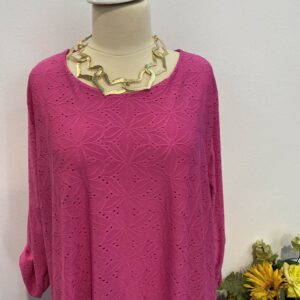 Bluza ciclamen cu model - imagine 3