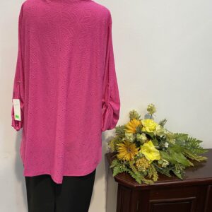 Bluza ciclamen cu model - imagine 5