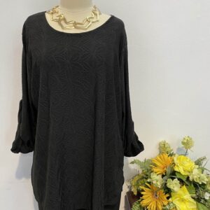 Bluza neagră cu model - imagine 2