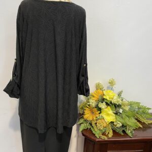 Bluza neagră cu model - imagine 4