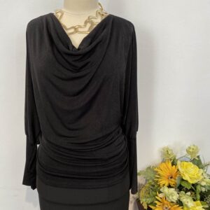 Bluza cu falduri N - imagine 3