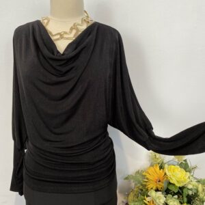Bluza cu falduri N - imagine 1