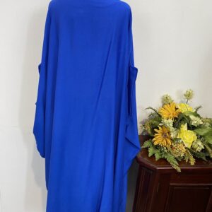 Rochie albastră 3 pliuri - imagine 4