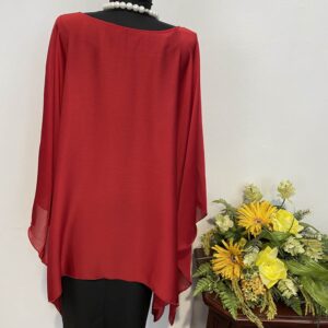 Bluza Mia roșu închis - imagine 3