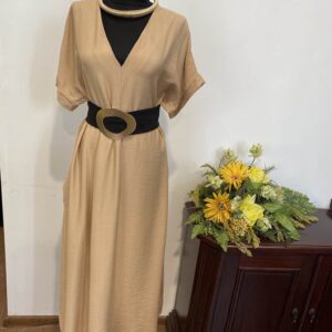 Rochie bej V - imagine 1