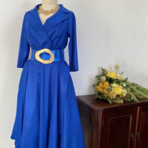 Rochie albastră anii 60 - imagine 2