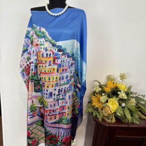 Bluza/rochie Amalfi blu - imagine 2