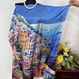 Bluza/rochie Amalfi blu - imagine 3