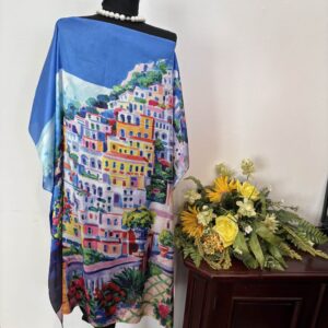 Bluza/rochie Amalfi blu - imagine 5