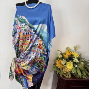 Bluza/rochie Amalfi blu - imagine 6