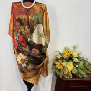 Bluza/rochie Cărămizie - imagine 2