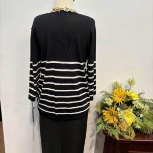 Bluza neagră cu dungi - imagine 3