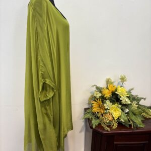Bluza mătase verde - imagine 3
