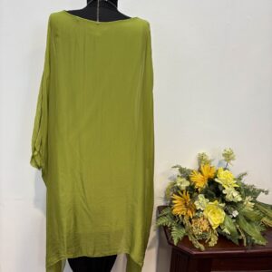 Bluza mătase verde - imagine 4