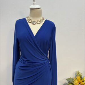 Rochie jerse albastru - imagine 3