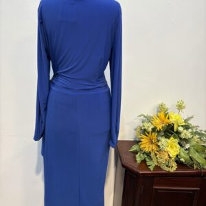 Rochie jerse albastru - imagine 4
