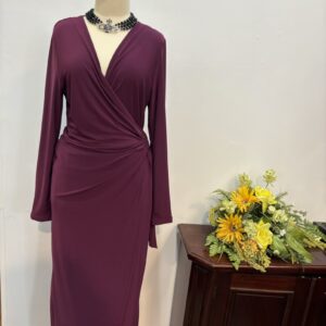 Rochie jerse bordo - imagine 2