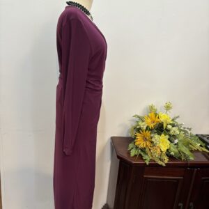 Rochie jerse bordo - imagine 3