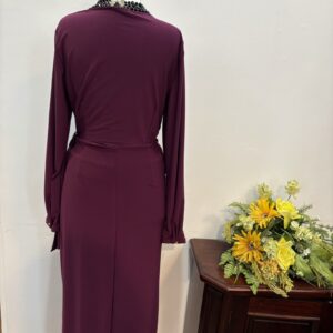 Rochie jerse bordo - imagine 4