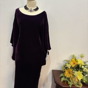 Rochie catifea mov - imagine 1