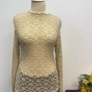 Bluza dantela bej - imagine 2