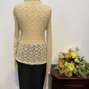 Bluza dantela bej - imagine 3